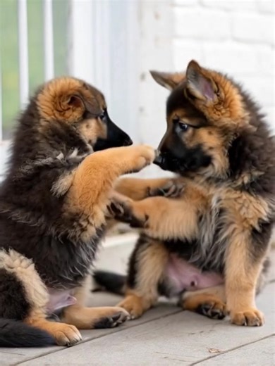 "These German Shepherd puppies are having the cutest paw battle ever! 🐾💖 Who wins this adorable match? 😍😂" #germanshepherd #germanshepherdpuppy #puppylove #dogsoftiktok #cutepuppies #puppiesofinstagram #funnydogs #doglovers #doglife #petvideos #puppyplaytime #adorablepuppies #pawfight #viralpuppyvideo #dogreel | German Shepherd Lovers