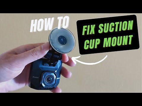 How to Fix Suction Cup Mount - For Dash Cams, Phone Holder - Very Easy Fix!