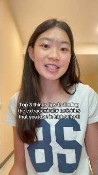 Too 3 tips to find the extracurricular activities that you love in high school!