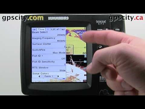 The Sonar Menu in the Humminbird 597ci HD wtih GPS City