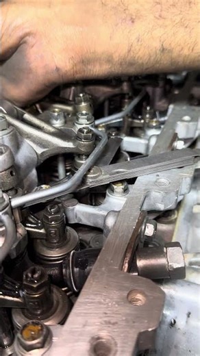 How to Adjust Tappets on a 6-Cylinder Diesel Engine | Step-by-Step Guide#mechanic #viral #shorts