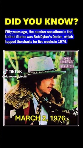 50 Years Ago - Dylan's "Desire" Was On Top