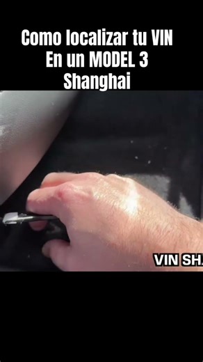 Dónde encontrar el VIN en tu Tesla Model 3 Highland de Shanghai 🔍⚡ #Tesla#Model3#TeslaEspaña#VIN