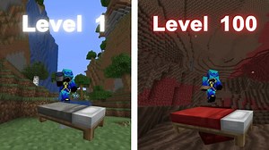 【我的世界】我的世界最难的床极限自救操作：从等级1到100