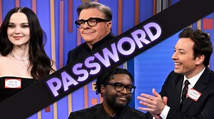 It's Dove Cameron & Questlove vs. Nathan Lane & Jimmy in Password! | The Tonight Show Starring Jimmy Fallon