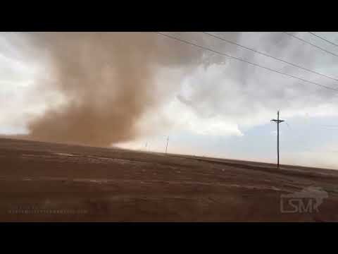 05-22-2026 Hale County, TX - Dusty Landspout Tornado - Extreme Close Range