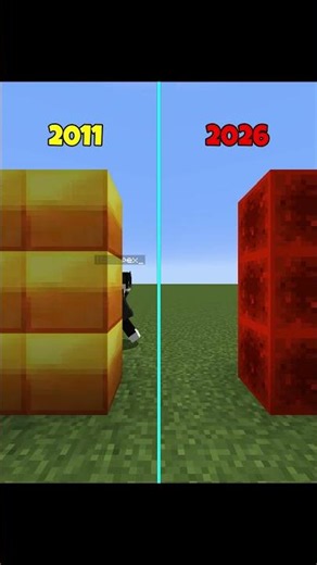Minecraft 2011 vs 2026… This Evolution Is INSANE 🤯 #minecraft #shorts