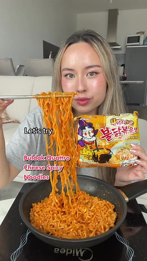 Let’s try Buldak Quattro Cheese Spicy Noodles 🧀