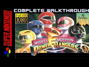Longplay Mighty Morphin Power Rangers (SNES, 1994) Complete Walkthrough (HD)