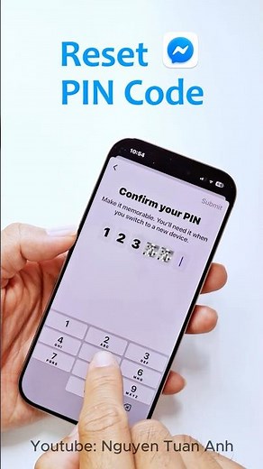 How to reset messenger PIN code
