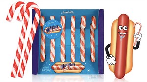 Hot Dog Candy Canes Are Here to Ruin the Holiday Season