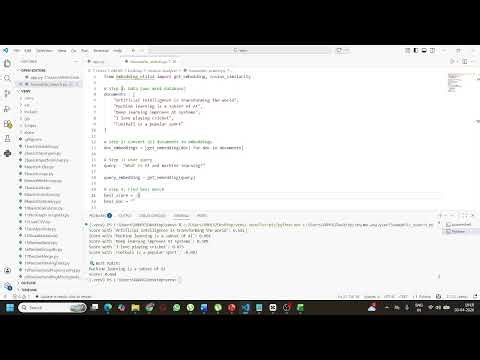 Semantic Search using Embeddings in Python | Cosine Similarity Explained 🔍🤖