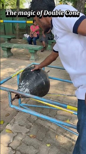 The Magic of the Double Cone – An Optical Illusion or Science? #doublecone #uphill #shorts