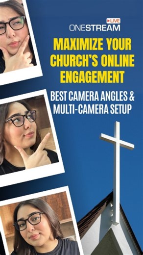 Imagine tuning into your church sermon from home… and watching it for hours from just one camera angle. It would feel uninspiring and disconnected. Your remote churchgoers deserve to be fully immersed in the message of your sermon. With OneStream Live, you can add multiple camera angles to your live feed, making your audience feel truly engaged in the service. Start streaming now: onestream.live | OneStream Live