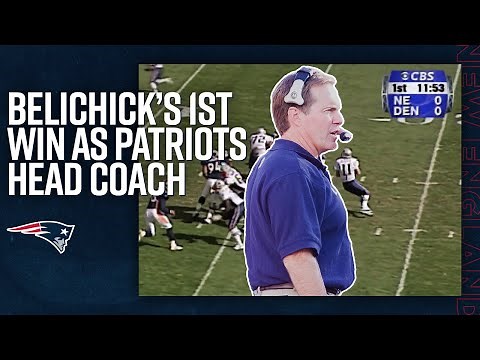 Throwback: Bill Belichick's 1st Win as Patriots Head Coach | October 1, 2000