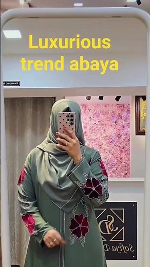 shurg flower trending abaya #abaya #fashion #trending #fyp