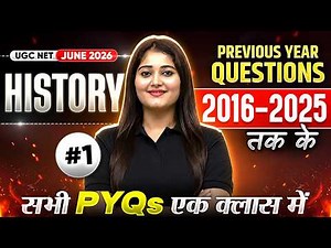 UGC NET History Class 2026 | Last 10 Years Solved Papers | UGC NET History Paper 2 PYQs Marathon