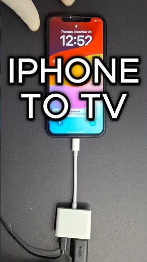 How To Connect An iPhone To Any TV With HDMI Cable #tv