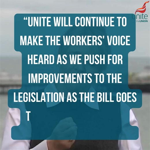 1.7K views · 44 reactions | The Employment Rights Bill does some good stuff but it, "fails to give workers the sort of meaningful rights to access a union for pay bargaining that would put more money in their pockets and, in turn, would aid growth. "Unite will continue to make the workers' voice heard as we push for improvements to the legislation as the Bill goes through parliament.” Sharon Graham - General Secretary, Unite the Union | Unite the union | Facebook