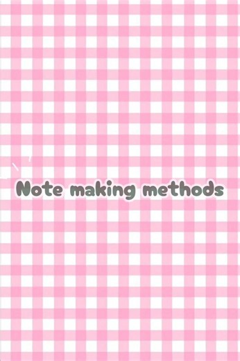 top 6 note making method for students |cherryblossom#study#diy