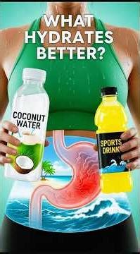 Coconut Water vs. Sports Drinks: The Scientific Truth About Hydration!#viral #WorkoutRecovery