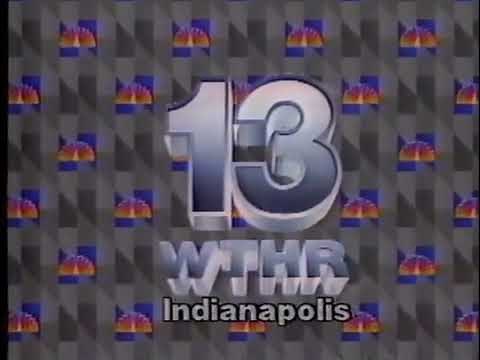 WTHR Sign-Off and Test Pattern 1986