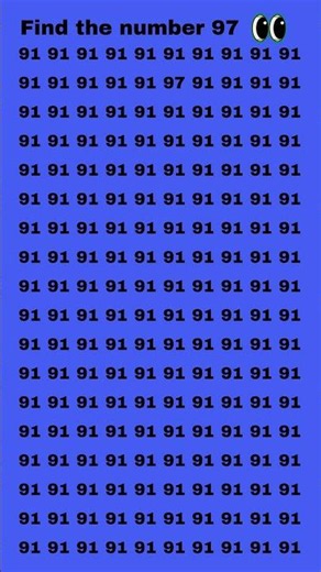 Find the number 97