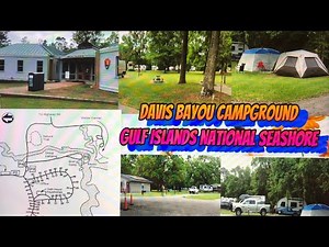 Tent Camping - Davis Bayou Campground Tour//Gulf Island National Seashore