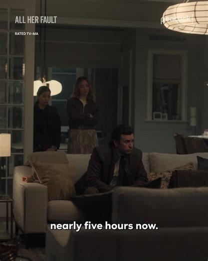 Even good people can do bad things. Sarah Snook, Jake Lacy, and Dakota Fanning star in the new limited series All Her Fault. | Peacock TV