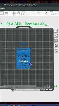 Bambu Studio. How to edit text boxes on the labels I use #bambu #bambustudio