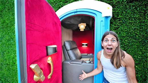 How a porta-potty was transformed into a mini theater