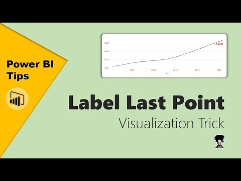 Add labels to last point - Power BI Trick