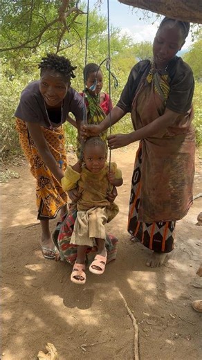 Playing and enjoying time #hadzabetribe