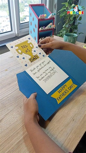 💌🎨 DIY Father's Day Greeting Card | 😊 Make Your Dad Smile This Father's Day! | 💙 Easy Handmade Card