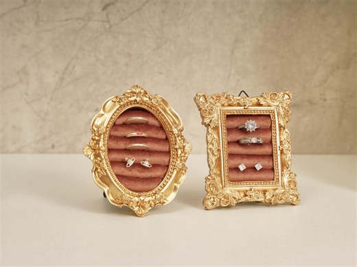 Vintage Frame Ring Holder, Jewelry Display Decor, Elegant Ring & Earring Organizer, Bridesmaid Gift Idea - Etsy