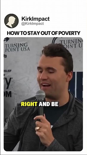 Charlie Kirk: The 4 Rules to Never Be Poor 🏛️💸