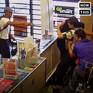 415K views · 2.1K reactions | Security footage shows two store clerks taking down two armed robbers | NowThis | Facebook
