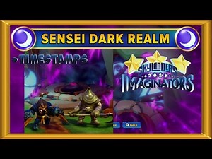 Skylanders Imaginators 100% Walkthrough | Sensei Dark Realm - 3 Stars | 2 Players #29