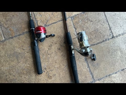 How to cast spinning real and button reel