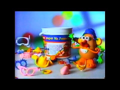 Mr. Potato Head Super Bucket of Silly Parts by Playskool ad from 1990