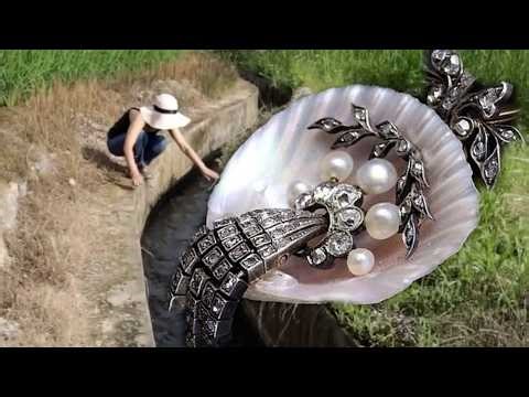 😱😱 5000 year old clam shell decryption: female hunter tears open golden soul wrapped in pearls