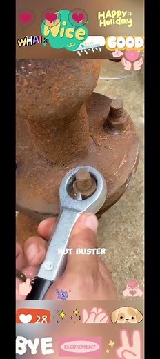 Effortlessly Remove Rusty Nuts With This Simple Nut Buster#DIY #tools #rustremoval