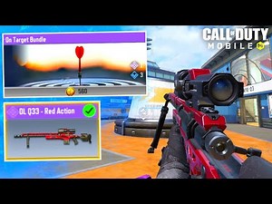 The DLQ-33 Red Action Is BACK!! On Target Bundle Opening + DLQ-33 Gameplay! Call Of Duty Mobile!