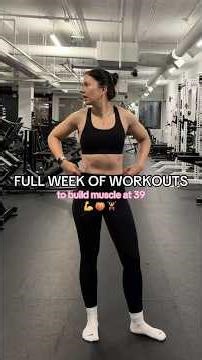 My weekly workout routine to build muscle & strength in my 30s 💪 #workoutsplit