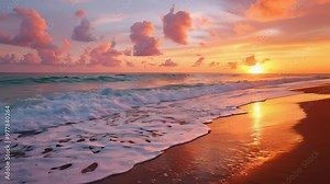 Sunset over the Ocean. Stunning 4K Ultra HD Footage - Perfect for Professional Projects