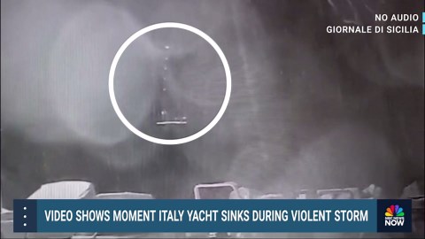 Video shows moment Italy yacht sinks during violent storm