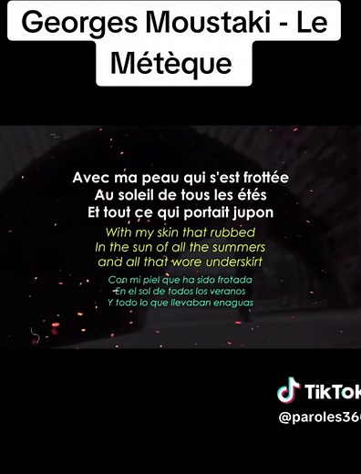 Georges Moustaki - Le Métèque | Musique Française et Paroles