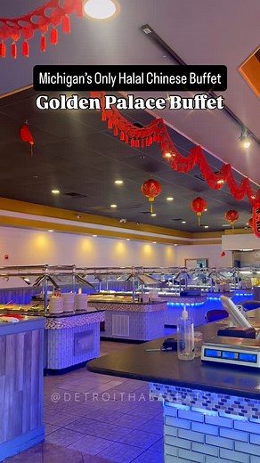 Golden Palace Buffet |📍Livonia, MI Finally found a Chinese-American buffet with halal options in Livonia! Golden Palace Buffet has it all: sushi, dim sum, seafood boils, crab legs, and a live hibachi station where your stir fry is cooked fresh in front of you. Plus, all the classics like orange chicken, fried rice, and General Tso’s Chicken. And for everyone asking about the crab legs… 🦀 they’re available 5–8pm Monday through Friday, and all day Saturday & Sunday. (I don’t eat crab, but for th