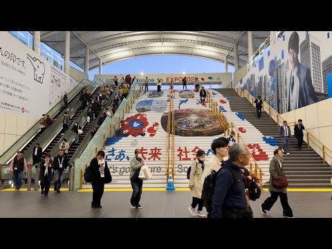【大阪関西万博】大阪メトロ中央線 夢洲駅 2025/4/16 18時頃（4K HDR 60fps）