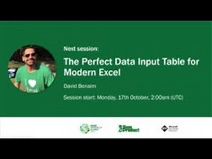 03 DAVID BENAIM The Perfect Data Input Table for Modern Excel